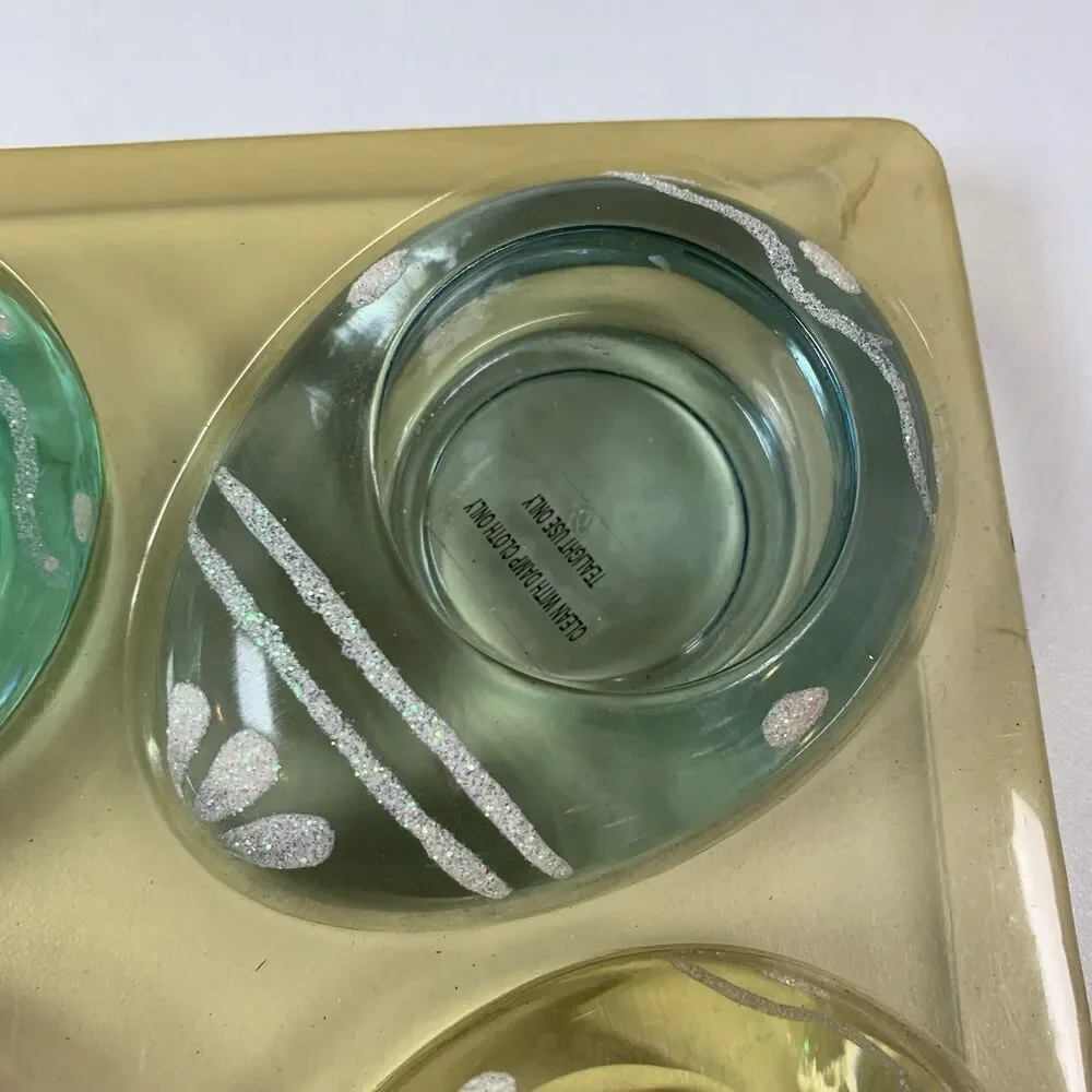 Dennis East vtg glass holders